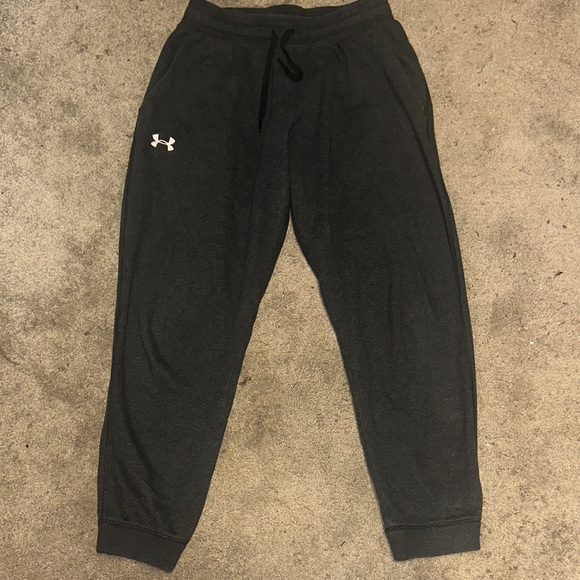 Under Armour Other - Under Armour Mens Drawstring Fleece Loose Athletic Jogger Charcoal Gray Size L